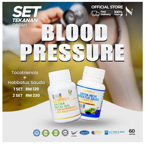 Zemvelo Set Hi Blood Pressure Sacha Inchi Tocotrienol