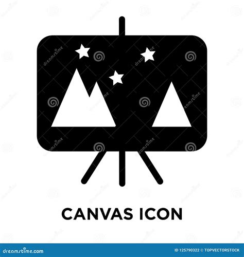 Canvas Icon Vector Isolated on White Background, Logo Concept of Stock ...