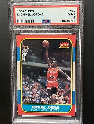 Fleer Michael Jordan Rookie Card Rc Mint Psa New Ebay