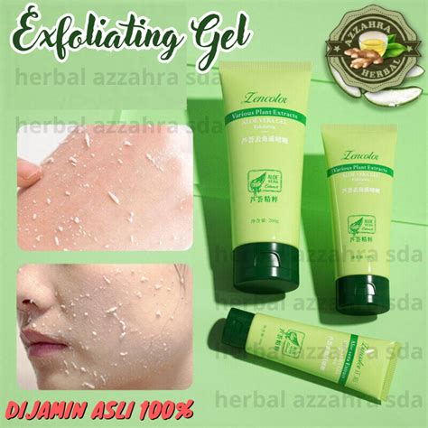 Jual Aloe Vera Exfoliating Gel Extract Perontok Daki Face Peel Scrub