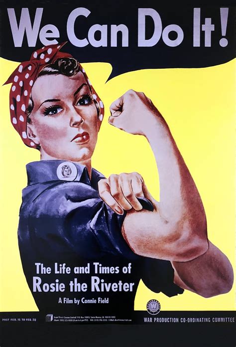 Rosie The Riveter Propaganda Poster