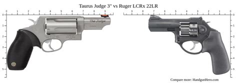 Taurus Judge Vs Ruger Lcrx Lr Size Comparison Handgun Hero