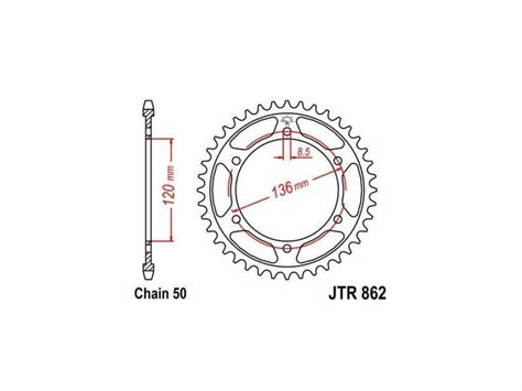 Couronne Jt Sprockets Acier Pas Dents Hexa Moto