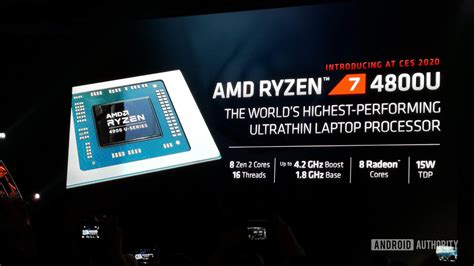 AMD announces world’s first 7nm laptop processor, Ryzen 7 4800U ...