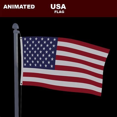 Animation flag 3D model - TurboSquid 1332240