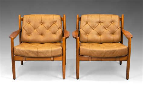 S Ingemar Thillmark L Ck Pair Of Armchairs In Stained Beech And