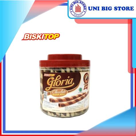 Jual Biskitop Gloria Wafer Roll Chocolate 500 G Astor Biskuit Stik