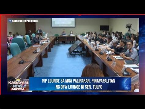 VIP Lounge Sa Mga Paliparan Pinapapalitan Ng OFW Lounge Ni Sen Tulfo