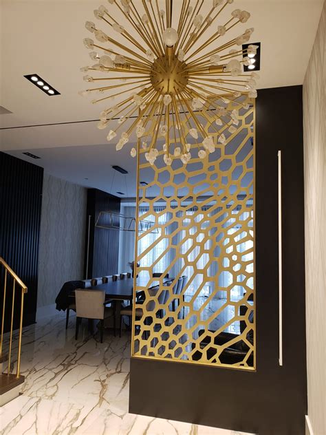 Hmh Architectural Metal And Glass Custom Brass Partition Wall