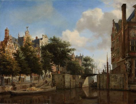 Amsterdam City View With Houses On The Herengracht And The Old