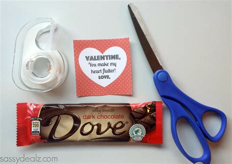 Dove Chocolate Bar Valentine's Day Gift Idea - Crafty Morning