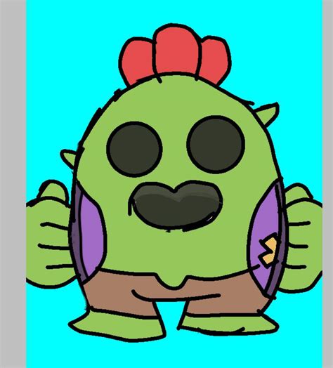 Como Pediram Spike Desenhei Ele Kkkkkkk Brawl Stars Amino Oficial Amino