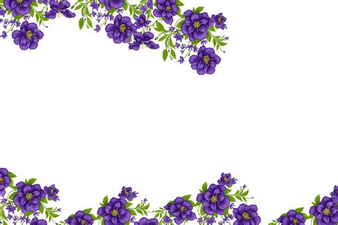 Hermoso Fondo De Flores Dibujo A Mano Vector Premium