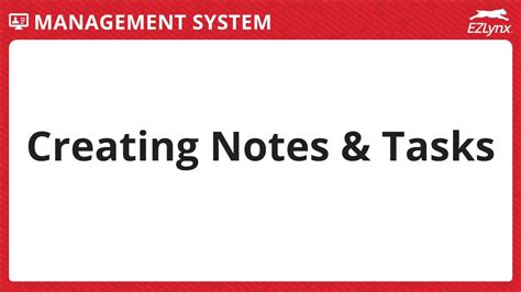 EZLynx 5 Creating Notes And Tasks With Agency Workspace YouTube