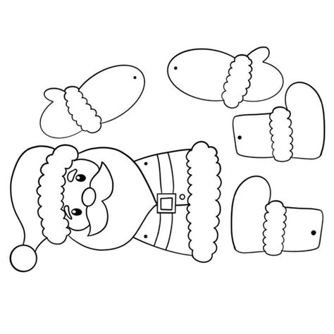 Molde de Papai Noel para imprimir grande - Artesanato Passo a Passo!