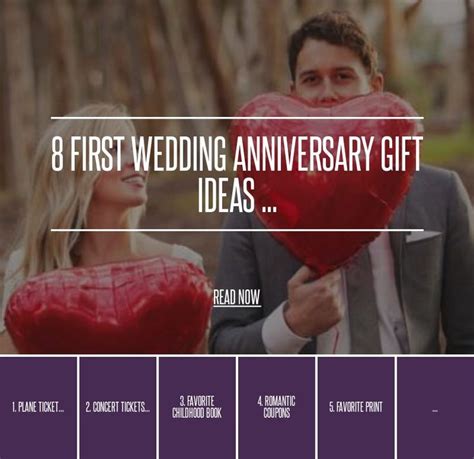 8 First Wedding Anniversary Gift Ideas ... | First wedding anniversary ...