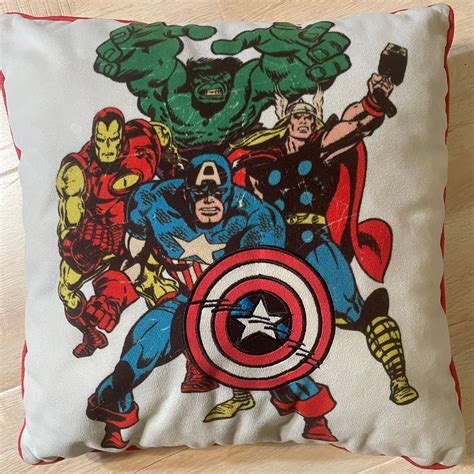 Marvel White Bed Pillows Mercari