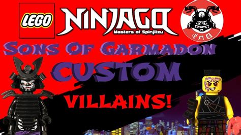 LEGO NINJAGO SONS OF GARMADON Custom Villain Minifigures SoG Custom