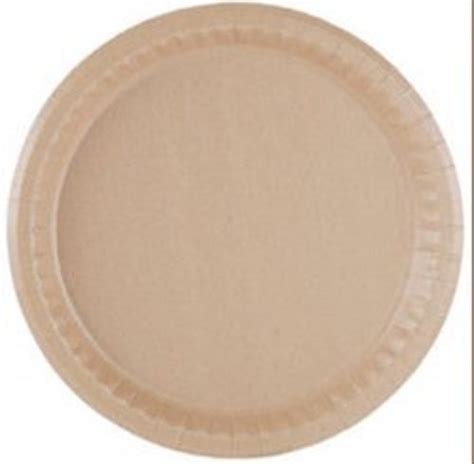 Environmentally Friendly Biodegradable Round Brown Disposable Paper Plate Size Small At Best