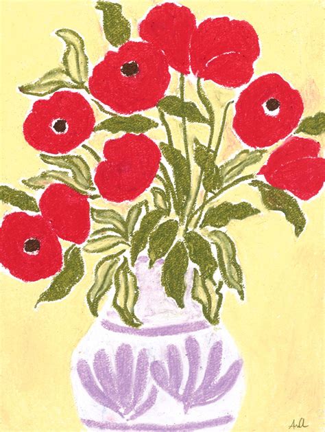 Summer Poppies By Anine Cecilie Iversen Goetze Art Design