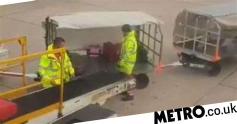 Passenger Films Baggage Handler Throwing Luggage Around At Manchester