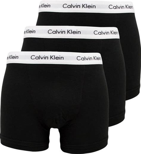 Calvin Klein 3 Pack Heren Boxershorts Zwart Maat S Bol