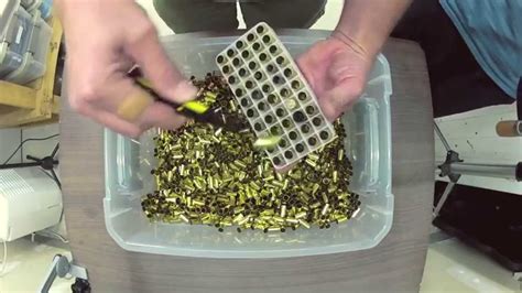 Counting And Sorting Pistol Brass For Reloading 9mm Youtube