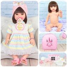 Bebe Boneca Eloise Cabelo Castanho Corpo Silicone Baby Real ShopJJ