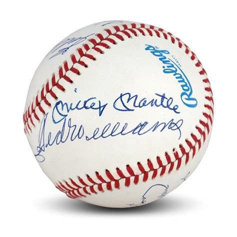 500 Home Run Club Signed Baseball with (11) Signatures