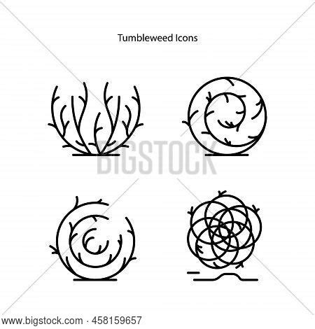 Tumbleweed Icons Vector Photo Free Trial Bigstock