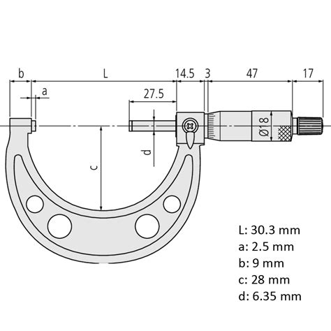 Mitutoyo Ratchet Stop Economy Design Micrometer Dml