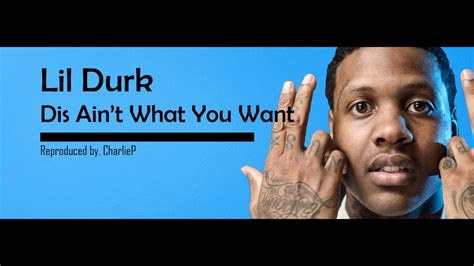 Lil Durk Dis Ain T What You Want Instrumental Flp Youtube