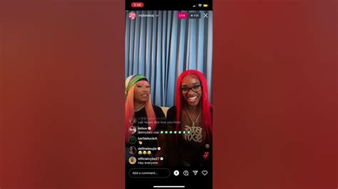 Nicki Minaj And Sexyy Red On Instagram Live With Ahkbar May 31 2023 Ig