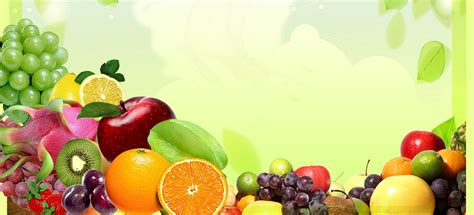 background banner es buah materi belajar