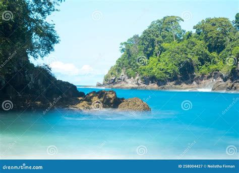 teluk ijo  green bay banyuwangi stock image image  wave travel