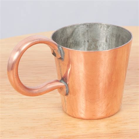 Handmade Copper Mug Cup Vintage Copper Mug Pussers Rum Etsy