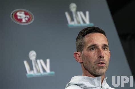 Photo: 49ers Coach Kyle Shanahan speaks to the media during Super Bowl ...