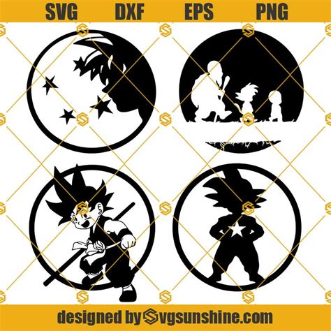 Dragon Ball Z Svg Bundle Son Goku Svg Goku Svg