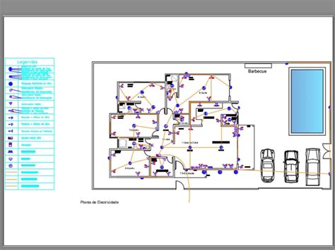 Residential Electrical Installation In Autocad Cad 1474 Kb Bibliocad