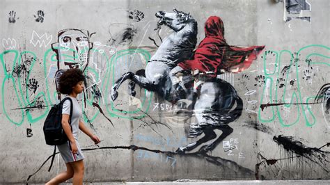 New Works On Migrants By Street Artist Banksy Discovered In Paris