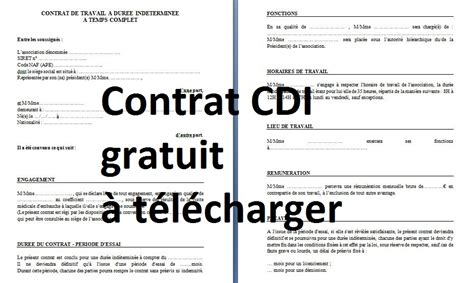 Modele Contrat De Travail Cdi Chauffeur Livreur Gratuit Financial Report