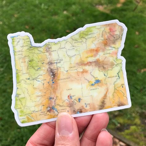 Oregon Vinyl Sticker – Elizabeth Person Art & Design