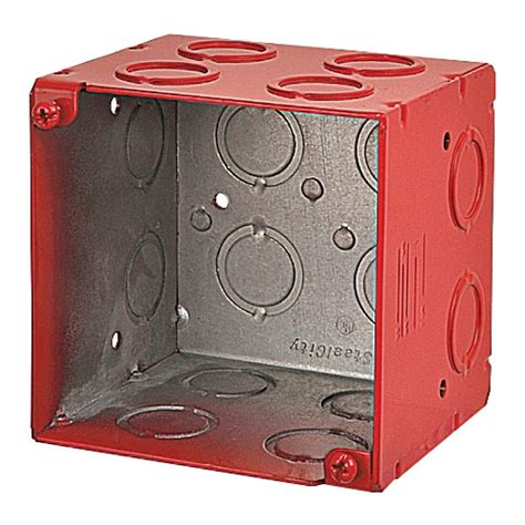 Thomas And Betts 521911234rd Pre Galvanized Steel Outlet Junction Box 4 Inch X 4 Inch X 3 12 Inch