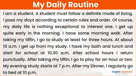 My Daily Routine A Simple And Effective Guide