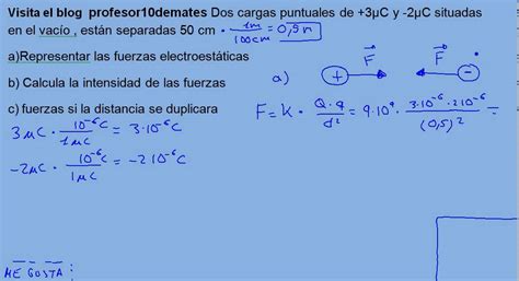 Ley De Coulomb Ejercicios Cargas Triangulo Pdf Ley Compartir