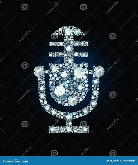 Diamond Microphone Stock Vector Illustration Of Abstract 36249644