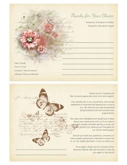 Free Vintage Floral Postcard Template In Google Docs