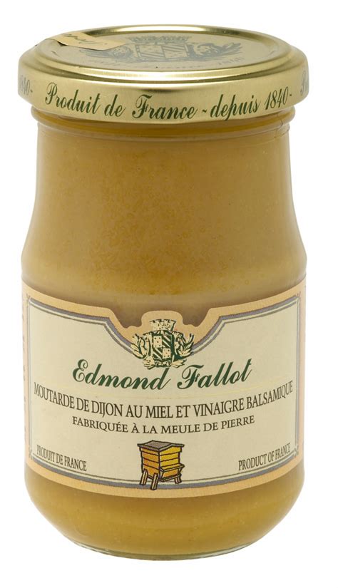 Moutarde Miel Et Vinaigre Balsamique Moutarde Fallot Moutarde