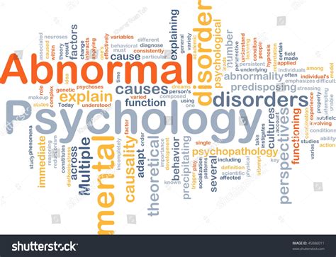 Abnormal Psychology Background Concept Stock Illustration 45086011