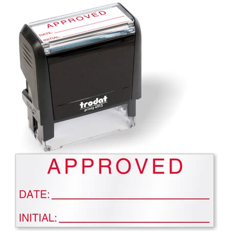 Approved Date Self Inking Inspection Stamp Sku Is 0111
